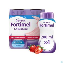Fortimel 1.5kcal Fraise 4x200ml