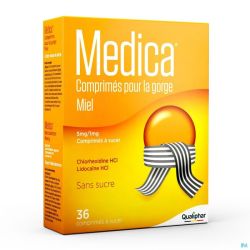 Medica comprimes gorge miel    comp a sucer 36