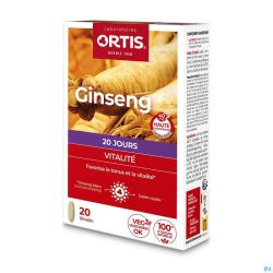 Ortis Vitalite Ginseng 20 Comp 20