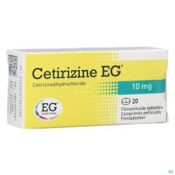 Cetirizine Cpr 20 X 10 Mg  Eg