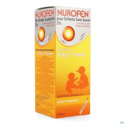 Nurofen enfant orange susp s/sucre    200ml
