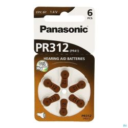 Piles Panasonic Pr 312H  6