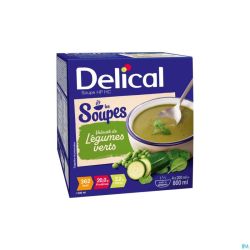 Delical Soupe Veloute Legumes Verts 4x200ml