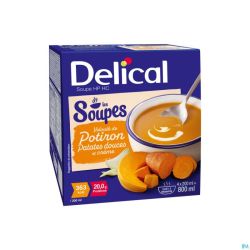 Delical Soupe Vel.potiron Patates Douces&cr4x200ml