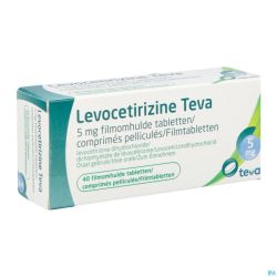 Levocetirizine Teva 5mg Comp Pell 40 X 5mg