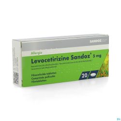 Levocetirizine Sandoz 5 mg film-coat. tabl. 20
