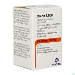 Creon 5000 Granules Gastroresist Fl 20g