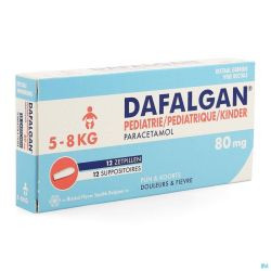 Dafalgan pediatrique  80mg suppo  12