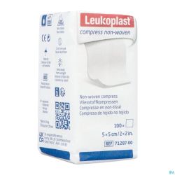 Leukoplast Compress N/woven N/st. 5cmx5cm 100