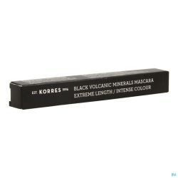 Korres km mascara allong.01 black volcan. mineral