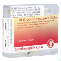 Glycerine Sup Bb-Enf 10  Kela