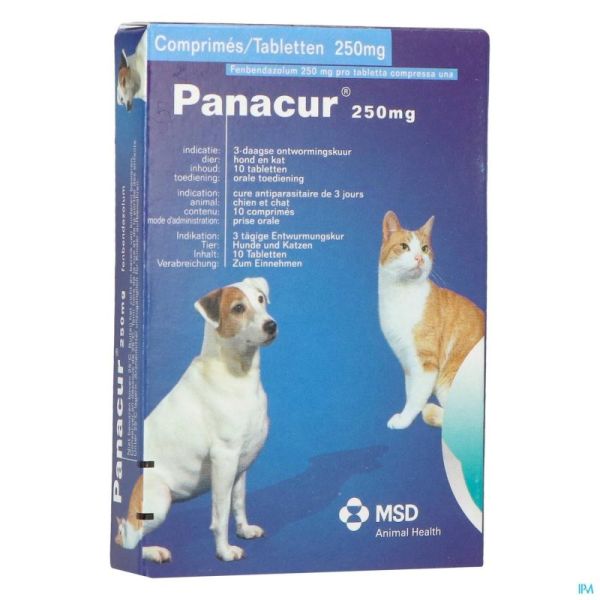 Panacur Cpr 10 X 250 Mg    Vt