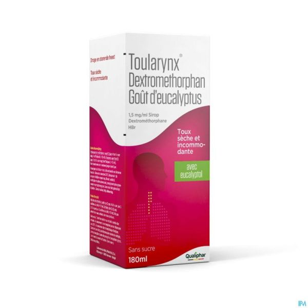 Toularynx Dextromethorphan Eucalyptussmaak 1.5 mg/ml syrup 180 ml