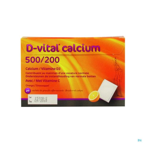 D-Vital Calcium Orange Sac 40