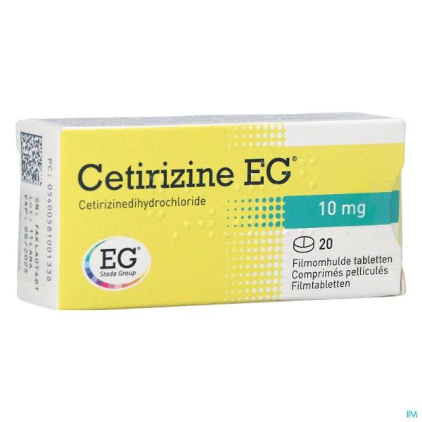 Cetirizine Cpr 20 X 10 Mg  Eg