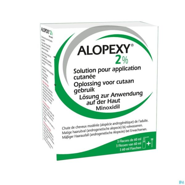 Alopexy 2 % cut. sol. 3 x 60 ml