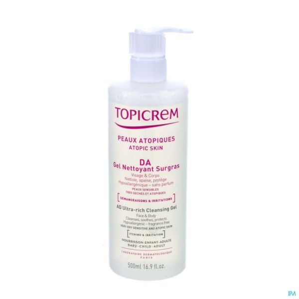 Topicrem Da Gel Surgras 500Ml