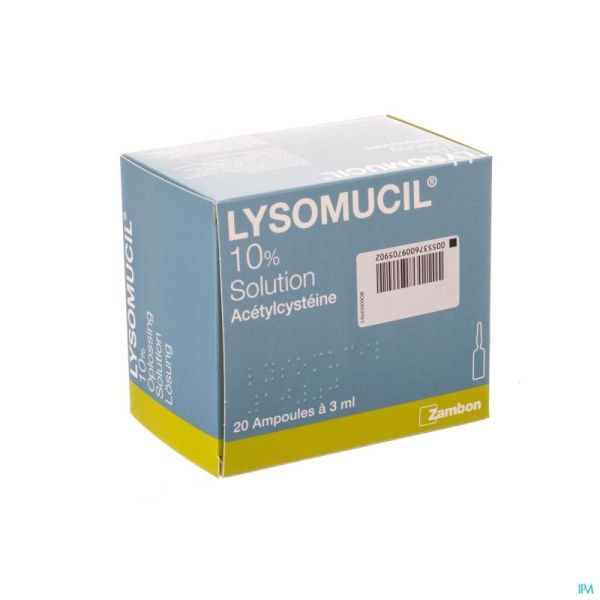 Lysomucil Amp  20 X 3 Ml 10 %