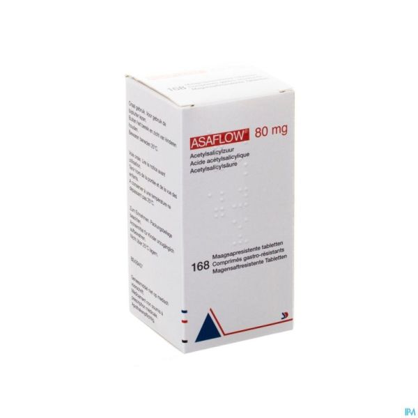 Asaflow 80 mg compr. gastro-résist. 168