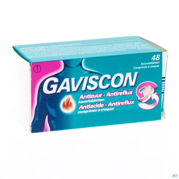 Gaviscon antiacide-antireflux    comp a croquer 48