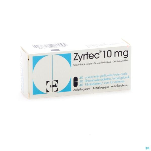 Zyrtec Cpr 40 X 10 Mg