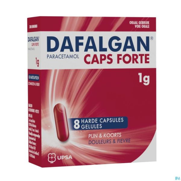 Dafalgan Caps Forte 1g Caps 8