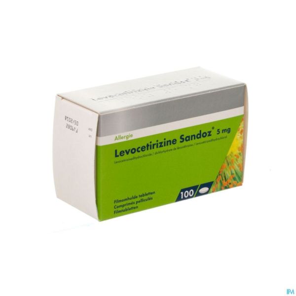 Levocetirizine Sandoz 5mg Comp Enrob.100 X 5mg