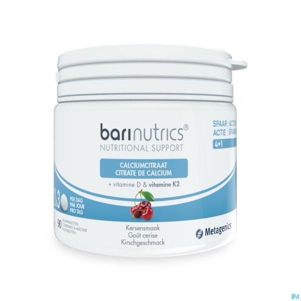 Barinutrics Cirate Calcium+k2 Cerise Comp Croq 90