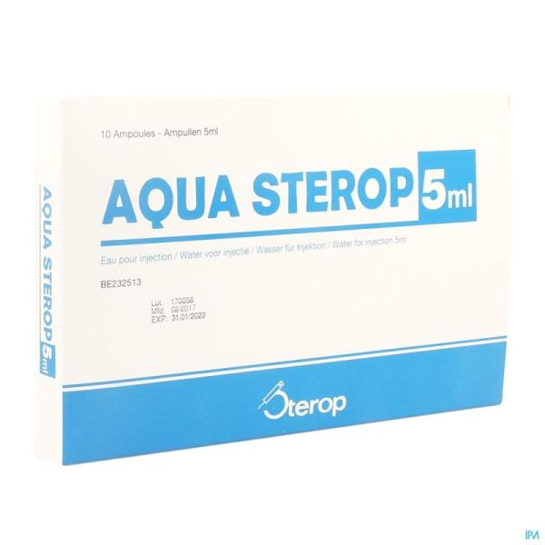 Eau Inj Amp 10 X 5 Ml  Sterop