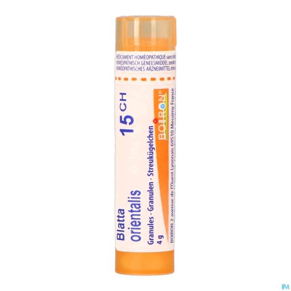 Blatta Orientalis 15ch Gr 4g Boiron