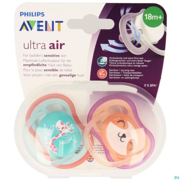 Avent Suc 18M Air Girl Girafe