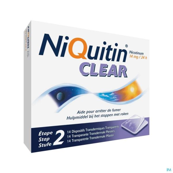 Niquitin Patch 14X14 Mg Clear