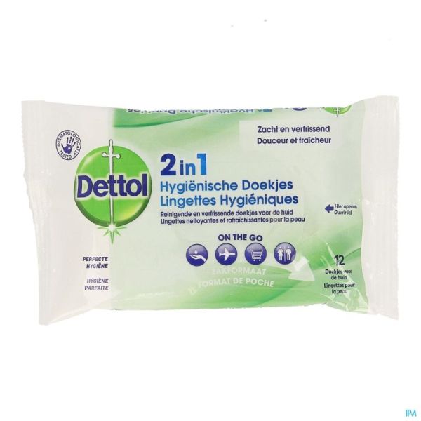 Dettol Lingettes 2 En 1