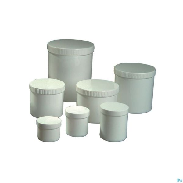 Pot Pommade Blanc + Couvercle Blanc 300g/350ml 12