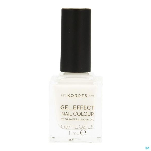 Korres km gel effect nail 01 blanc    11ml