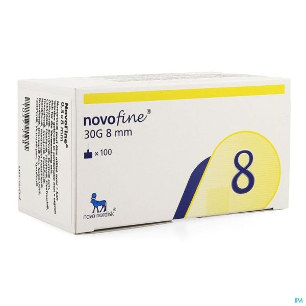 Aig Novofine 30 G  8 Mm  /100