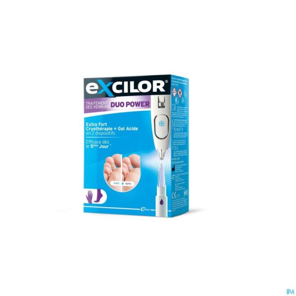 Excilor Traitement Verrues Duo Power 10ml+1,5g