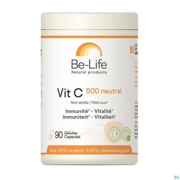 Vit C 500 Neutral Be Life Caps 90 Nf Rempl.3274537