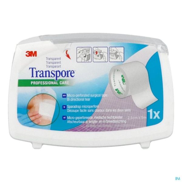 Transpore +Derou 2,50Cm 1527D