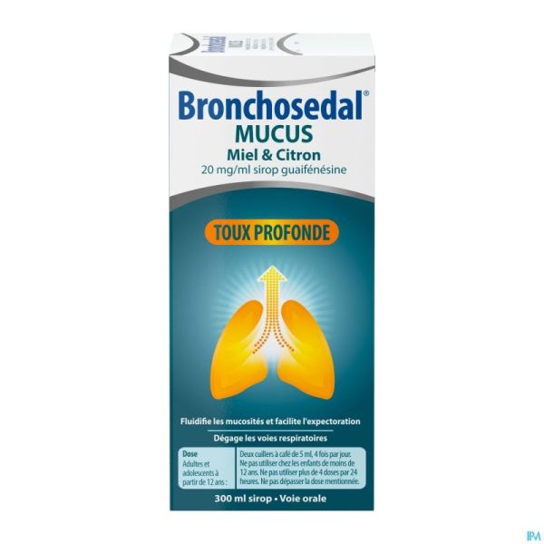 Bronchosedal Mucus Miel Citron 300ml 20mg/ml