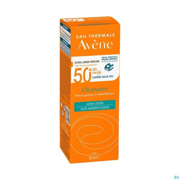 Avene Sol Spf50+ Cleanance 50ml