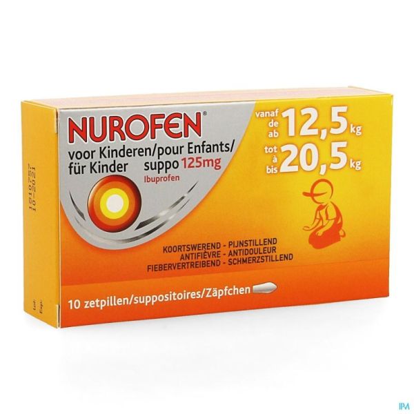 Nurofen enfant 125mg suppo 10x125mg