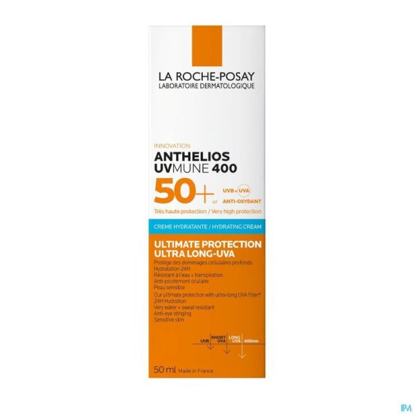 Lrp Anthelios Uvmune 400 Creme Hydra Sp Spf50+50ml