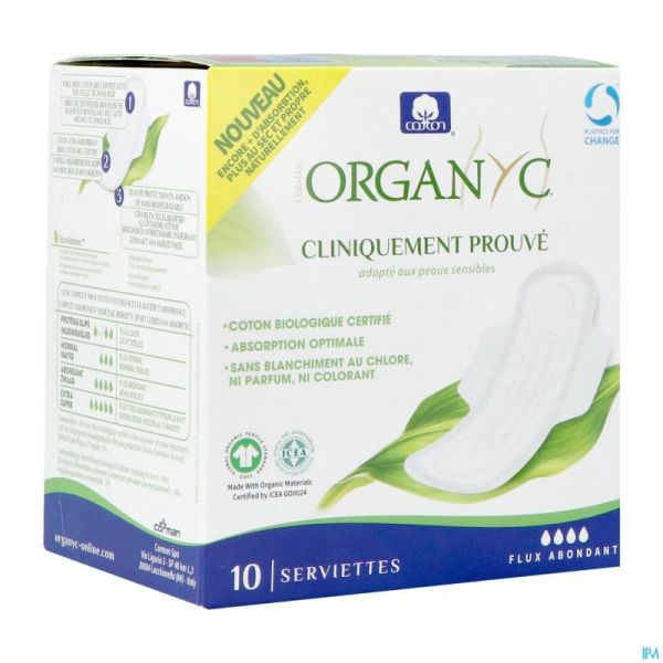 Organyc Serviettes Super Coton Bio 10