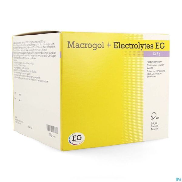 Macrogol + Electrolytes EG 13.7 g or. sol. (pwdr.) sachet 40