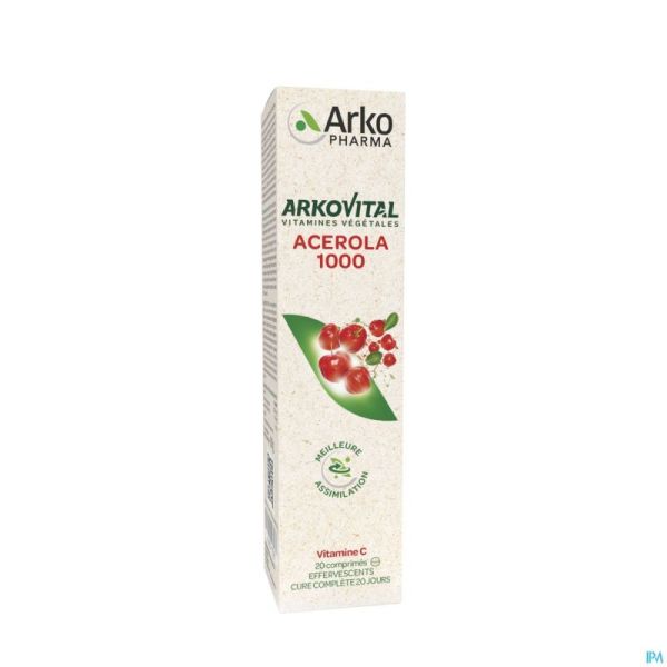 Arkovital Acerola 1000 Effervescent Vit C Comp 20