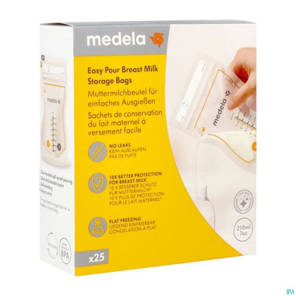 Medela Sach.conserv. Lait Mat.versement Facile 25