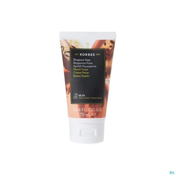 Korres kb creme mains bergamote poire    75ml