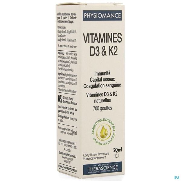 Physiomance D3 K2  20 Ml