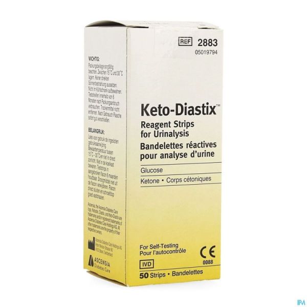 Keto-diastix Strips 50 A 2883 B 51